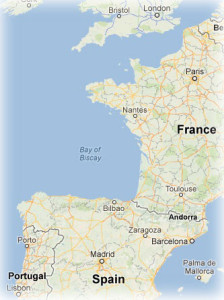 Biscay area from Google Maps