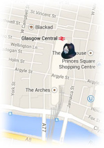 Glasgow's shore-based bobbies (from Google maps)